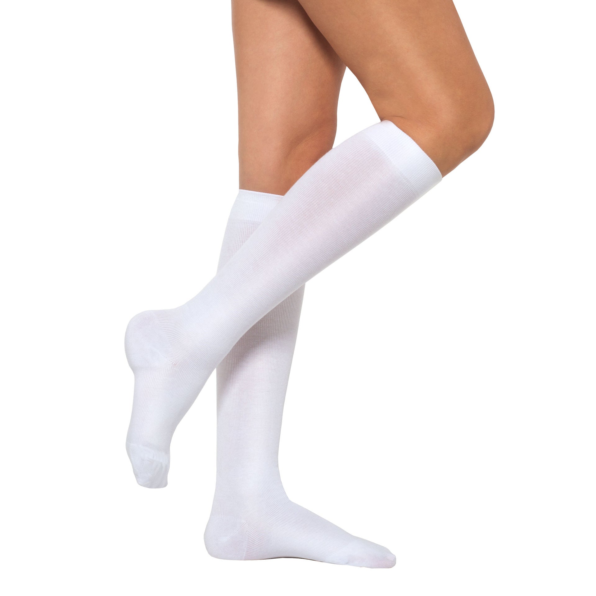 +MD Cotton Compression Socks for Women Men 4/6 Pairs Knee High Socks, 6  Pairs White Cushion, 13-15 : : Clothing, Shoes & Accessories